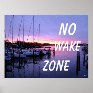 Keine Geweckt Zone Marina Sunset Poster