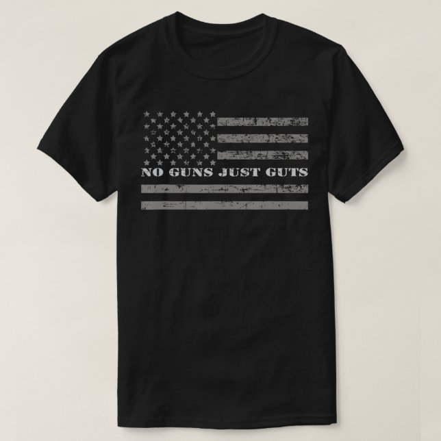 Keine Gewehre nur die Flagge eines korrekten Offiz T-Shirt (Design vorne)