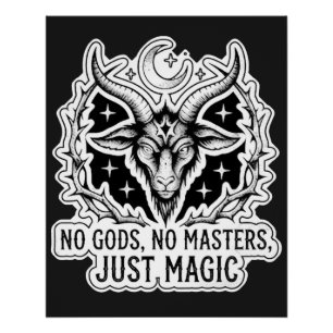 Keine Götter, Keine Meister Hexen-Ziegen-Gotik-Pos Poster