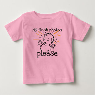 Keine grellen Fotos Baby T-shirt