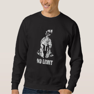 Keine Grenze Spartanischer Helm Rückseitenaufdruc Sweatshirt
