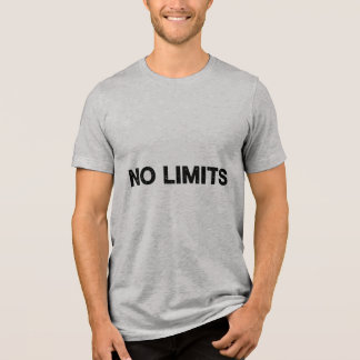 KEINE GRENZEN – Expressives Caps Lock-Typo-T-Shirt Tri-Blend Shirt