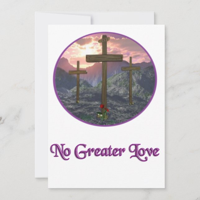 Keine größere Liebe Feiertagskarte (Vorderseite)