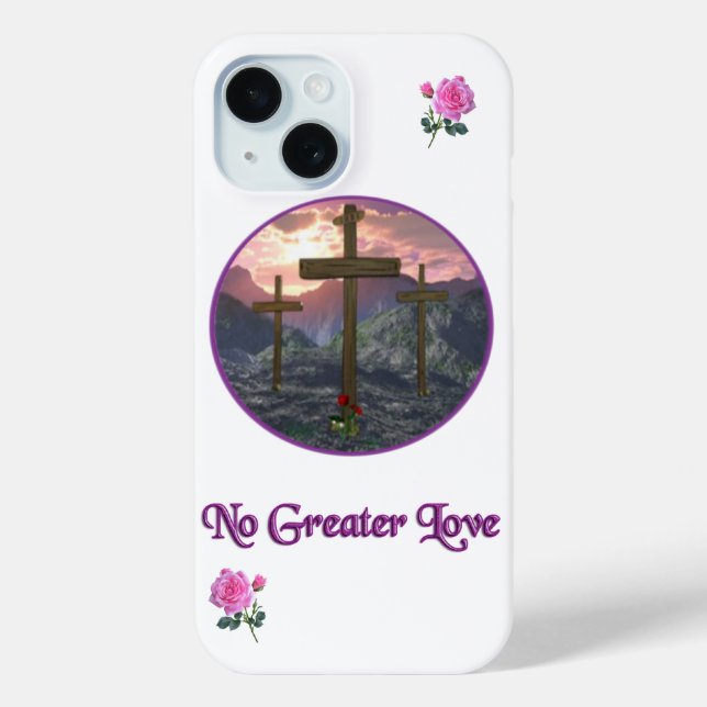 Keine größere Liebe John 3:16 Case-Mate iPhone Hülle (Rückseite)