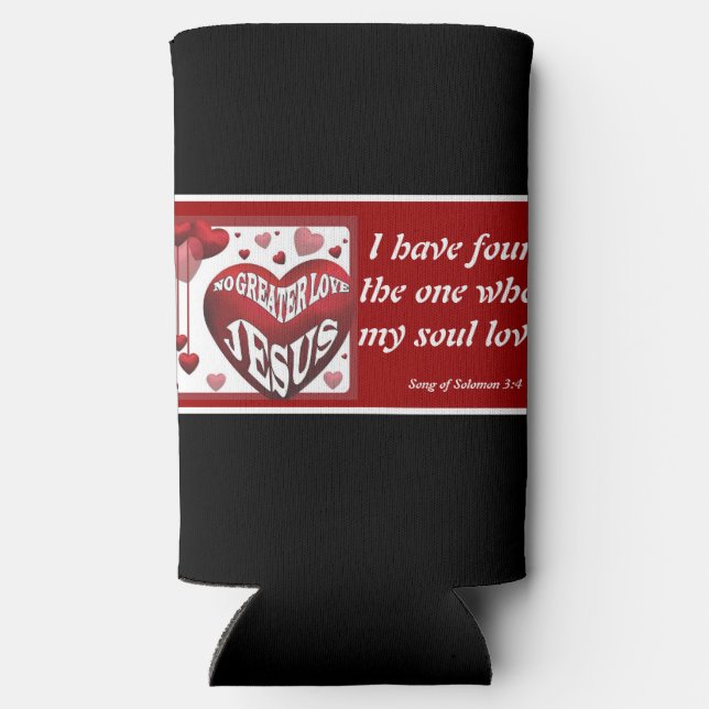 Keine größere Liebe© Tasse 11oz. Selters Dosenkühler (Rückseite)