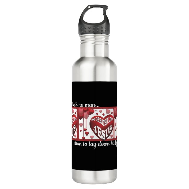 Keine größere Liebe© Thermal Tumbler Edelstahlflasche (Vorderseite)