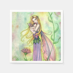 Keine größeren Geschenke Mutter und Baby Fairy Art Serviette