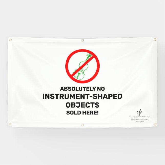 Keine grünen Violins Lokaler Musikladen Banner (Horizontal)