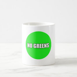 KEINE GRÜNTÖNE KAFFEETASSE