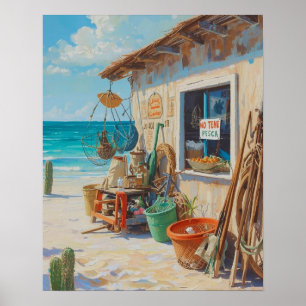 Keine gute Fischerei in Bonaire Poster