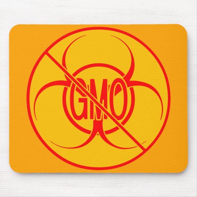 Keine GVO-Mousepad-Biogefährdung Warnmaus-Pad Mousepad (Vorne)