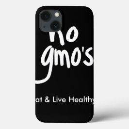 Keine GVOs essen gesunde Schwarz-weiße Werbeaktion Case-Mate iPhone Hülle