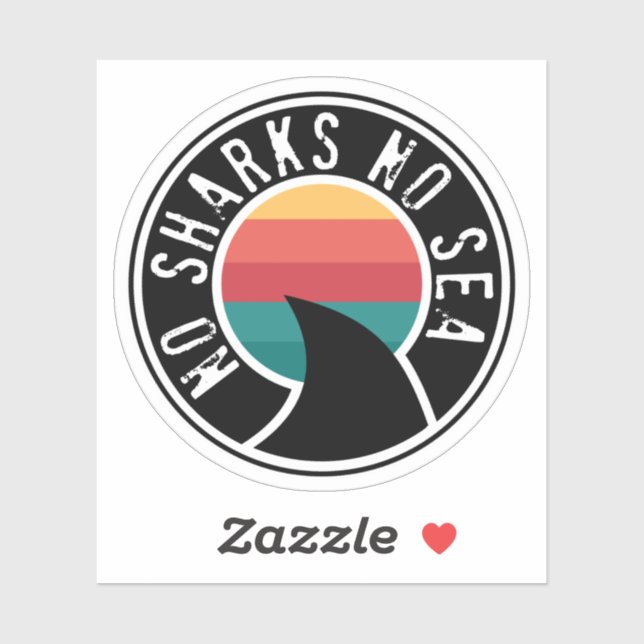 Keine Haie ohne Meer Aufkleber (Blatt)