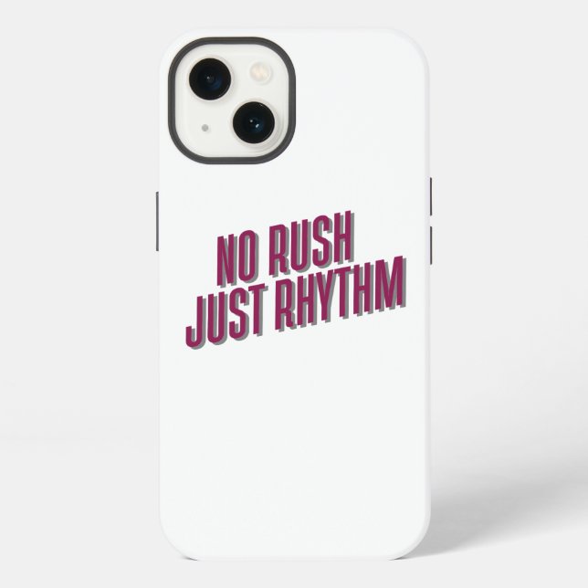 Keine Hektik, nur Rhythmus iPhone Hülle (Rückseite)