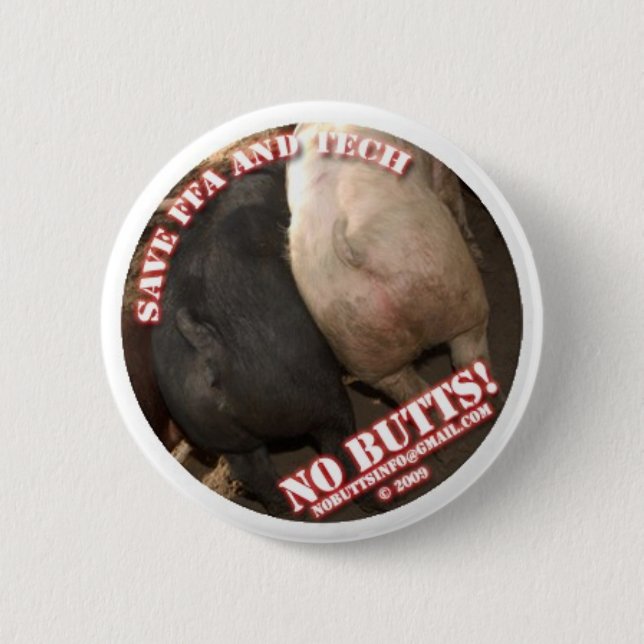 KEINE HINTERN! KNOPF BUTTON (Vorderseite)