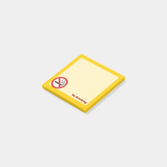 Keine Hinweise zum Rauchen Post-it Klebezettel (angewinkelt)