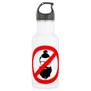 Keine Hipster-oder Mann-Brötchen-Wasser-Flasche Trinkflasche