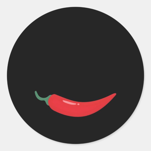 Keine Hitze ohne scharfe Lebensmittel essen Runder Aufkleber (Vorderseite)