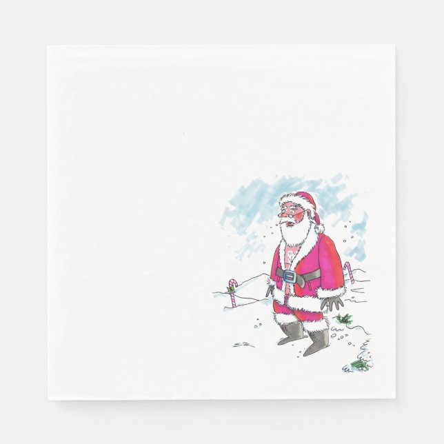 Keine Ho-Ho-Ho-Lunch-Papierservietten Serviette (Vorderseite)