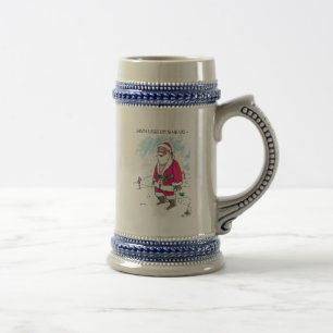 Keine Ho-Ho-Ho mit verlassen Handstein Bierglas