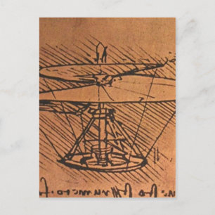 Keine höhere Auflösung verfügbar. Leonardo_helicop Postkarte