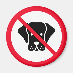 Keine Hunde erlaubt Red Circle Sign Magnet