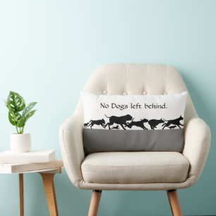 Keine Hunde Verlassen Lendenkissen