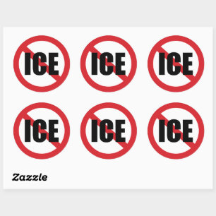 Keine ICE Runder Aufkleber
