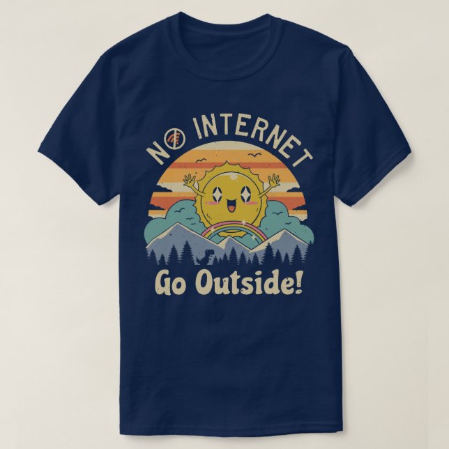 Keine Internetseiten T-Shirt (Design vorne)