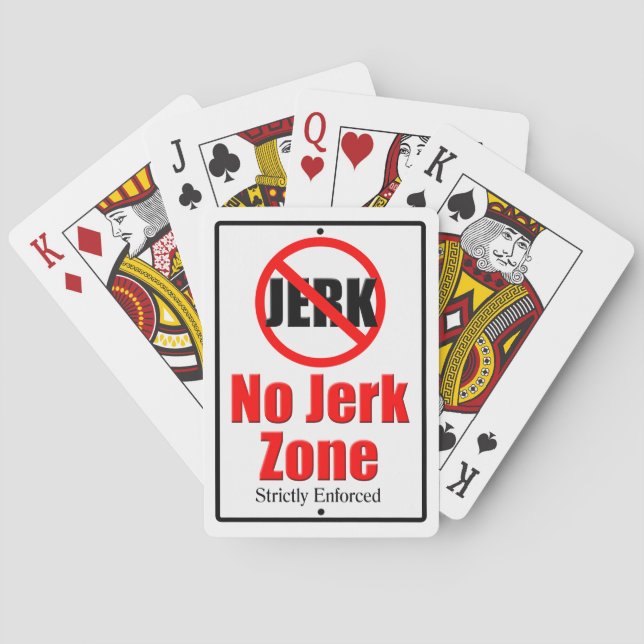 Keine Jerk Zone Spielkarten (Rückseite)