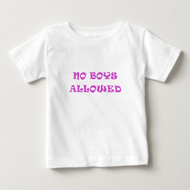 Keine Jungs erlaubt Baby T-shirt (Vorderseite)