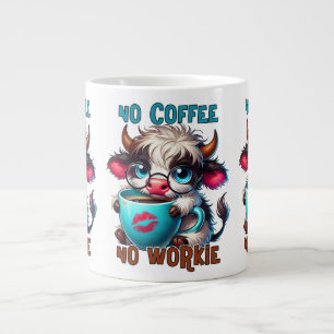 Keine Kaffee, keine Arbeit Jumbo-Tasse
