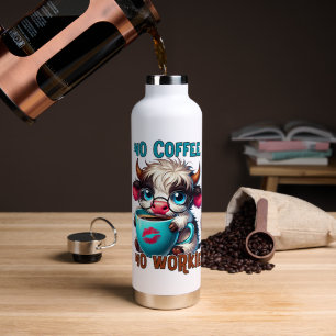 Keine Kaffee, keine Arbeit Trinkflasche