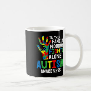 Keine Kämpfe allein Autismus Bewusstsein Puzzle Ha Kaffeetasse