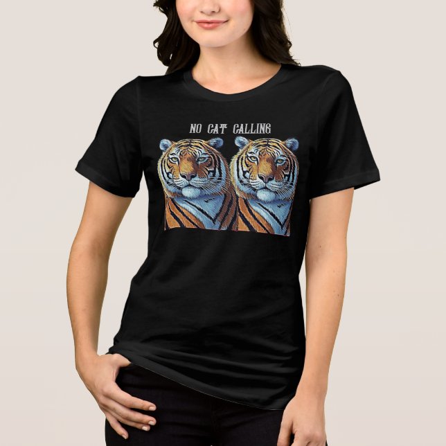 KEINE KATZAUFRUFE Tri-Blend SHIRT (Vorderseite)