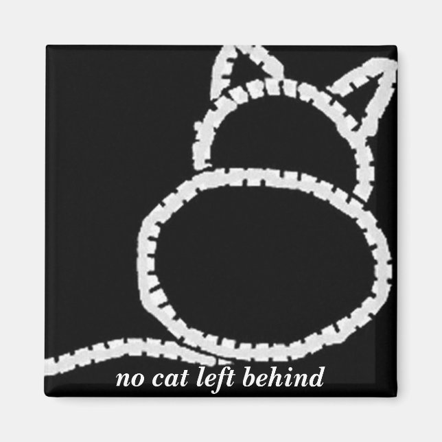 keine Katze links Magnet (Vorne)