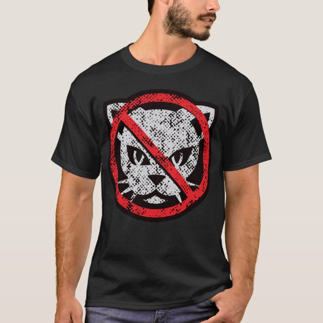 Keine Katzen T-Shirt (Vorderseite)