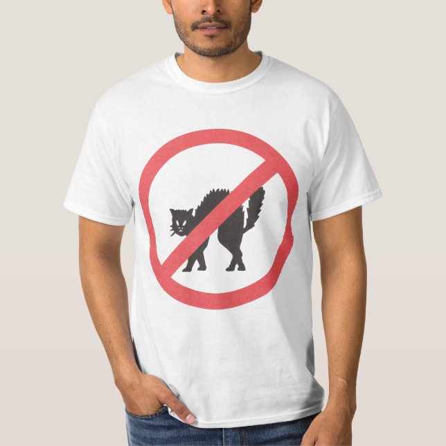 Keine Katzen! T-Shirt (Vorderseite)
