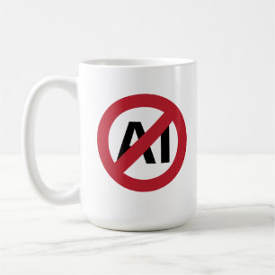 Keine KI erlaubt Kaffeetasse
