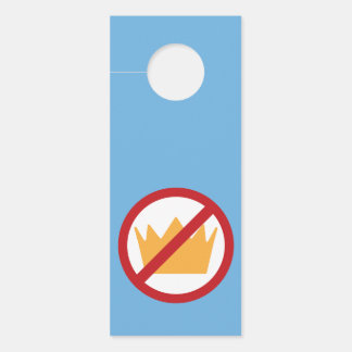 KEINE KINDER! Anti-Trump Blue Türanhänger