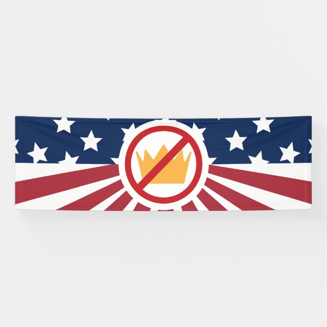 KEINE KINDER! Anti-Trump-Flagge Banner (Horizontal)