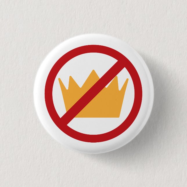 KEINE KINDER! Anti-Trump Pro-Demokratie Button (Vorderseite)