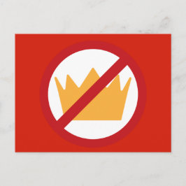 KEINE KINDER! Anti-Trump Red Postkarte