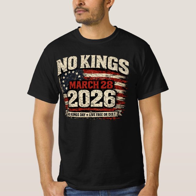 Keine Könige 28. März 2026 Protest T-Shirt (Vorderseite)