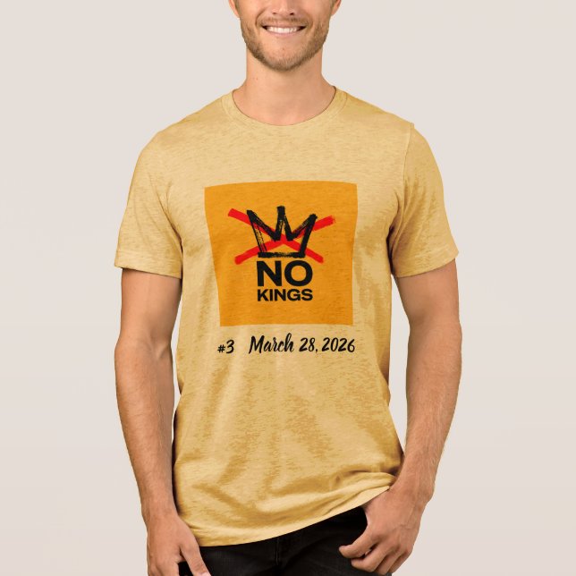 Keine Könige 3 Tri-Blend Shirt (Vorderseite)
