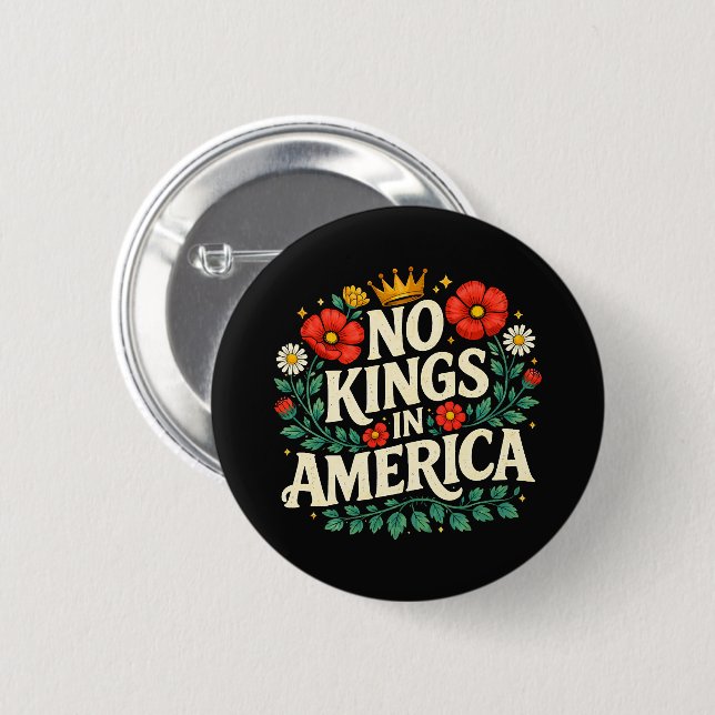 Keine Könige Amerika Button (Vorne & Hinten)
