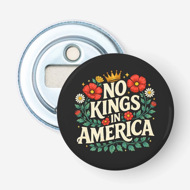 Keine Könige Amerika Flaschenöffner (Vorderseite)
