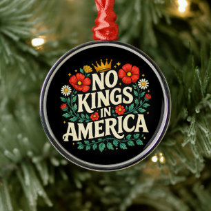 Keine Könige Amerika Ornament Aus Metall