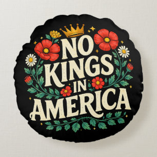 Keine Könige Amerika Rundes Kissen