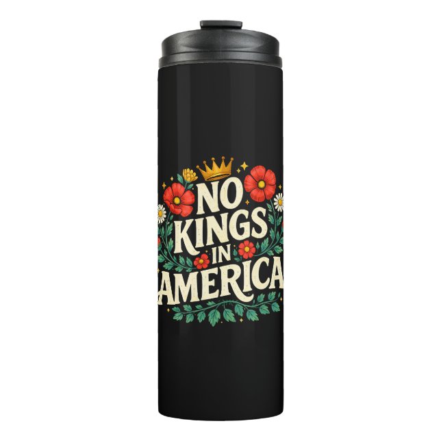 Keine Könige Amerika Thermosbecher (Vorderseite)
